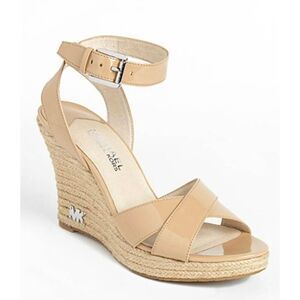 MICHAEL KORS Kami Ankle Strap Wedge Sandals Size 6M
